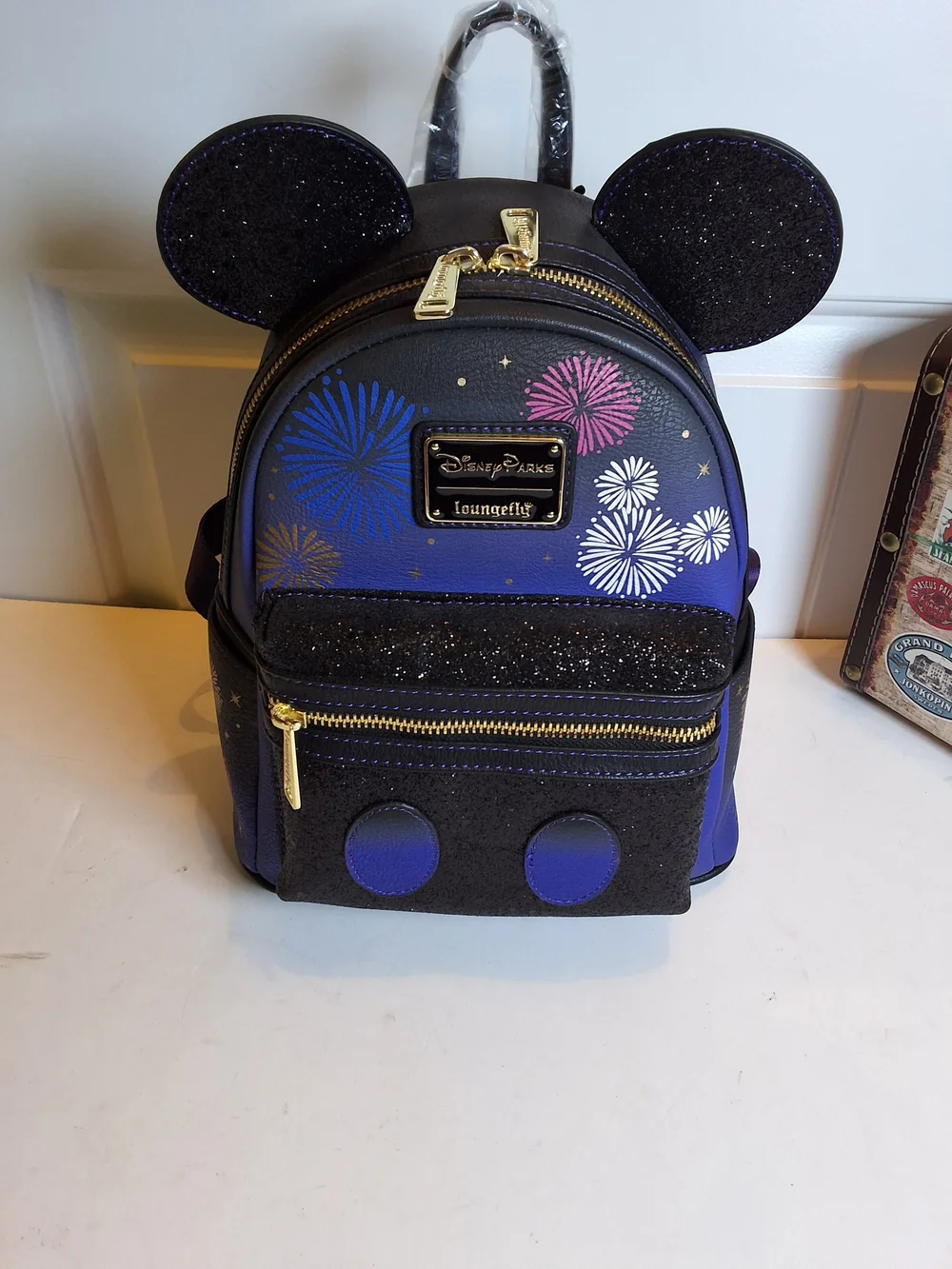 Loungefly Disney Parks Fireworks  Mini Backpack Castle- Rare 50th